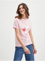 Pink Women's T-Shirt Converse - Women