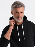 Ombre Men's hooded sweatshirt - black V OM-SSBN