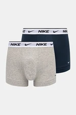 Boxerky Nike 2-pak pánske, biela farba, 0000KE1085