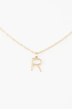 DEFACTO Women's R Letter Gold Necklace