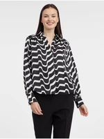 Orsay White-Black Ladies Patterned Blouse - Women