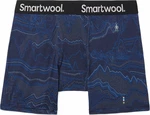 Smartwool Men's Merino Print Boxer Brief Boxed Deep Navy Digital Summit Print 2XL Itimo termico