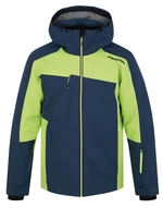 Men's ski jacket Hannah KELTON midnight navy/lime green