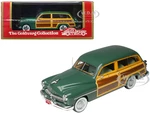 1949 Mercury Woodie Meadow Green with Yellow and Woodgrain Sides and Green Interior Limited Edition to 200 pieces Worldwide 1/43 Model Car by Goldvar