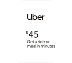 Uber $45 US Gift Card