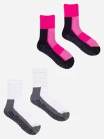 Yoclub Kids's Half-Terry Socks With ABS 2-Pack SKA-0131U-AA0A-001