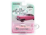 1955 Cadillac Fleetwood Series 60 Pink with White Top "Hobby Exclusive" Series 1/64 Diecast Model Car by Greenlight
