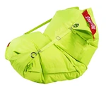 BEANBAG Sedací pytel 189x140 comfort s popruhy fluo limet