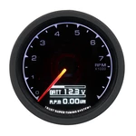 12V 2.5" 62MM 7 Color Multi D/A LCD Digital Display Tachometer Gauge with Sensor