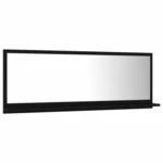 Bathroom Mirror Black 39.4"x4.1"x14.6" Chipboard