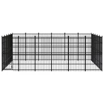 Outdoor Dog Kennel Steel 297.6 ft²