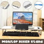 Multifunctional Mackbook Desktop Stand Monitor Riser with 2*USB2.0 + USB3.0 Ports & Mobile Phone Holder