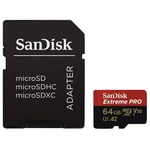 Pamäťová karta SanDisk Micro SDXC Extreme Pro 64GB A2 C10 V30 UHS-I (170R/90W) + adapter (SDSQXCY-064G-GN6MA) pamäťová karta • kapacita 64 GB • Class 