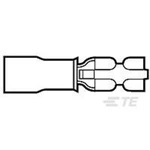 TE Connectivity FASTON Terminals - Pre-InsulatedFASTON Terminals - Pre-Insulated 640927-1 AMP