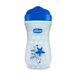 Chicco Hrnček Chicco Shiny termo floureskujúci s tvrdým náustkom 266 ml, modrý 14m+