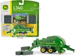 John Deere L340 Large Square Baler with 4 Bales 1/64 Diecast Model by ERTL TOMY