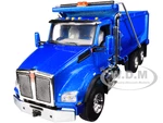 Kenworth T880 Dump Truck Surf Blue Metallic 1/50 Diecast Model by First Gear