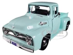 1955 Ford F-100 Pickup Truck Light Green 1/24 Diecast Model Car by Motormax