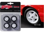 Pony Wheels and Tires Set of 4 pieces from "1992 Ford Mustang LX" 1/18 by GMP