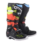 Moto boty Alpinestars Tech 7 černá/žlutá fluo/červená fluo  černá/žlutá fluo/červená fluo  43