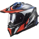 Enduro helma LS2 MX701 Explorer C Focus  Gloss Blue White Red  XL (61-62)