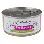 ALL ANIMALS Kočkopes konzerva steak z hovězího jazyka 100 g