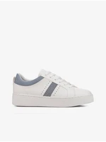 Blue-White Women's Sneakers on the Geox Platform - Women