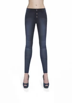 Bas Bleu Women's pants AVRIL denim hand-worn with stitching