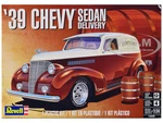 Level 4 Model Kit 1939 Chevrolet Sedan Delivery with Barrel Accessories 1/24 Scale Model by Revell