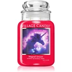 Village Candle Magical Unicorn vonná svíčka (Glass Lid) 602 g