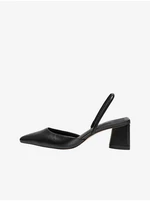 Black women's pumps with heels ONLY Cara-1 - Women