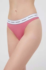 Tanga Guess CARRIE růžová barva, O97E04 KBBU1