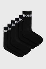 Ponožky BOSS 6-pack pánské, černá barva, 50510168