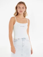 Tommy Jeans Linear Strap Top Tílko Bílá