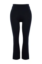 Trendyol Curve Navy Blue Stitch Detail Knitted Trousers