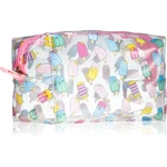 BrushArt Accessories Transparent cosmetic bag transparentná kozmetická taštička odtieň Ice Cream 1 ks