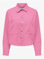 Women's Pink Denim Jacket ONLY Drew - Women