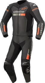Alpinestars GP Force Chaser Leather Suit 2 Pc Black/Red Fluo 52 Mono de moto de dos piezas