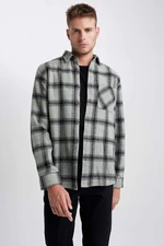 DEFACTO Regular Fit Woodcutter Plaid Long Sleeve Shirt