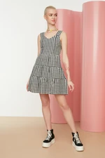 Trendyol Black Check Dress