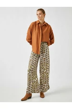 Koton Wide Leg, Active Pattern Trousers