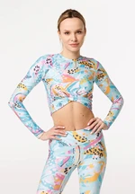 Bittersweet Paris Woman's Pastel Fiesta Gaia Longsleeve Top GLT-C-Print BSP1490