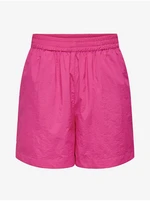 Dark pink women's nylon shorts ONLY Nellie - Women's