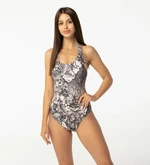 Aloha From Deer Woman's Fifth Seal Open Back Swimsuit SSOB AFD436