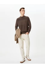 Koton Half Turtleneck Sweater Knitwear Slim Fit Textured