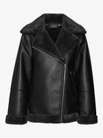 Black women's faux leather jacket VERO MODA Emmy - Women