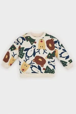 DEFACTO Baby Boy Crew Neck New Year Printed Soft Furry Sweatshirt