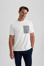 DEFACTO Regular Fit Crew Neck Printed Short Sleeve T-Shirt