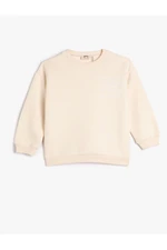 Koton Basic Sweatshirt Ruffled Crew Neck