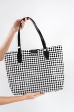 Capone Outfitters Bristol Houndstooth Patterned Women's Shoulder Bag